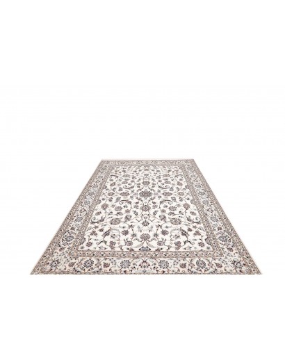 Tappeto Nain 6La Persia bianco grigio 205x302
