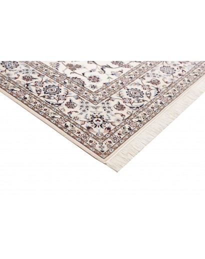 Tappeto Nain 6La Persia bianco grigio 205x302