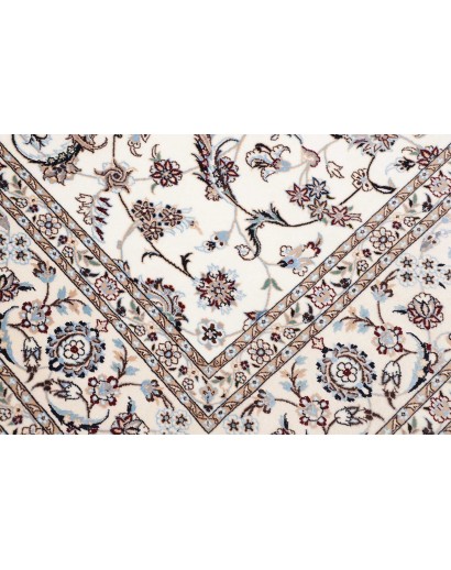 Tappeto Nain 6La Persia bianco grigio 205x302
