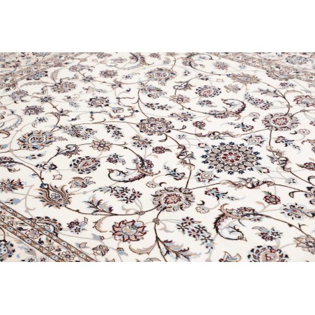 Tappeto Nain 6La Persia bianco grigio 205x302