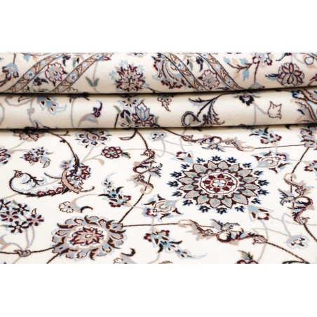 Tappeto Nain 6La Persia bianco grigio 205x302
