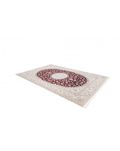 Tappeto Nain 6La Persia bianco verde 210x316