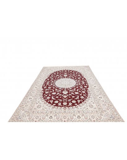 Tappeto Nain 6La Persia bianco verde 210x316