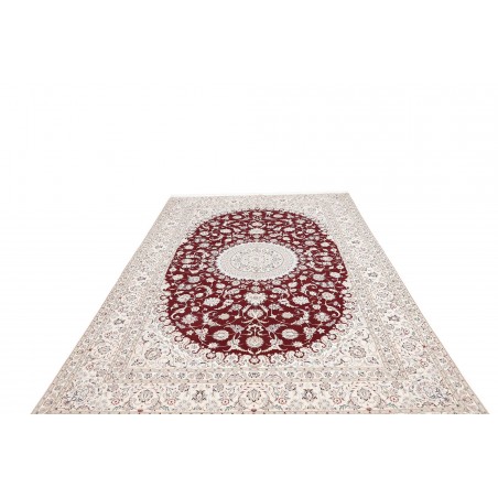 Tappeto Nain 6La Persia bianco verde 210x316