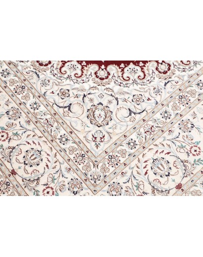 Tappeto Nain 6La Persia bianco verde 210x316