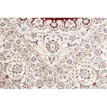Tappeto Nain 6La Persia bianco verde 210x316