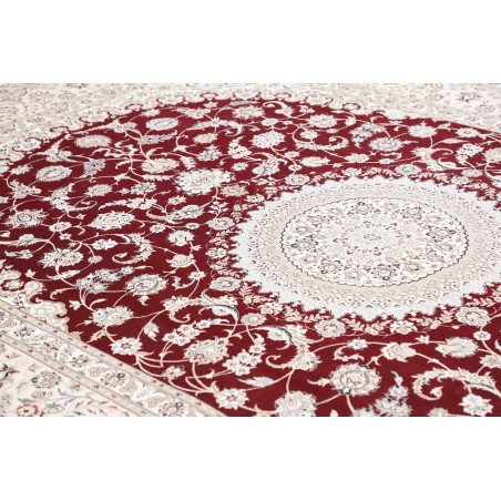 Tappeto Nain 6La Persia bianco verde 210x316