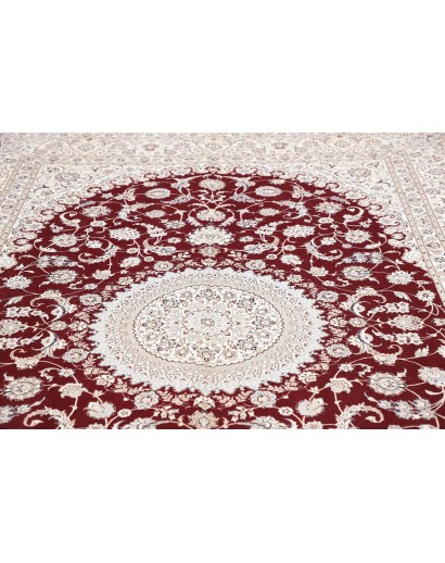 Tappeto Nain 6La Persia bianco verde 210x316