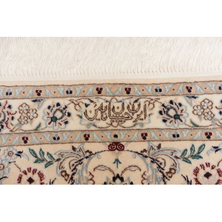 Tappeto Nain 6La Persia bianco verde 210x316