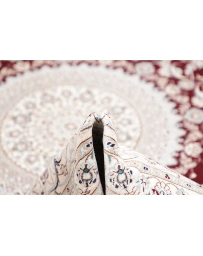 Tappeto Nain 6La Persia bianco verde 210x316