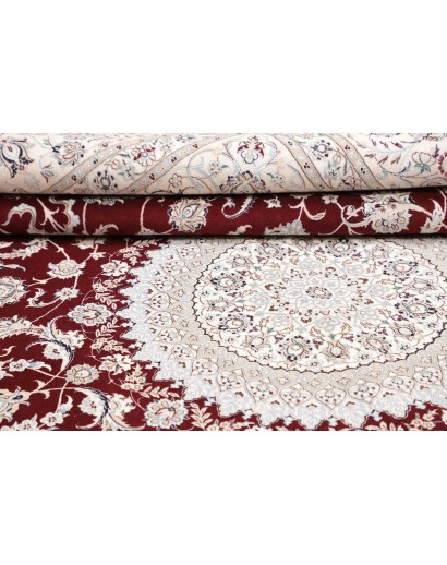 Tappeto Nain 6La Persia bianco verde 210x316