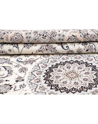 Tappeto Nain 6La Persia bianco grigio 212x315