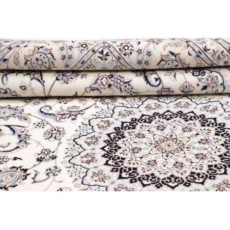 Tappeto Nain 6La Persia bianco grigio 212x315