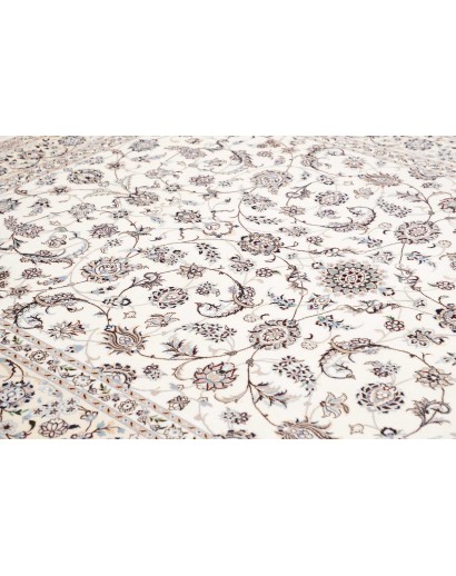 Tappeto Nain 6La Persia bianco grigio 205x302