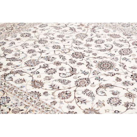 Tappeto Nain 6La Persia bianco grigio 205x302