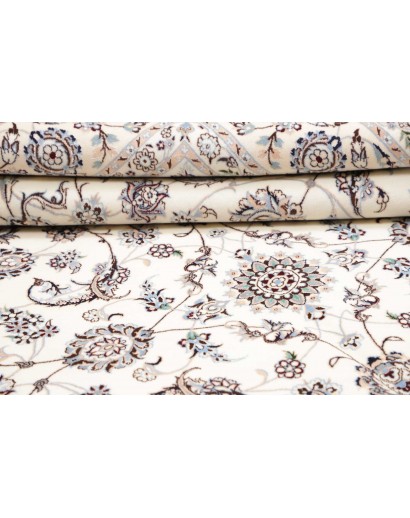 Tappeto Nain 6La Persia bianco grigio 205x302