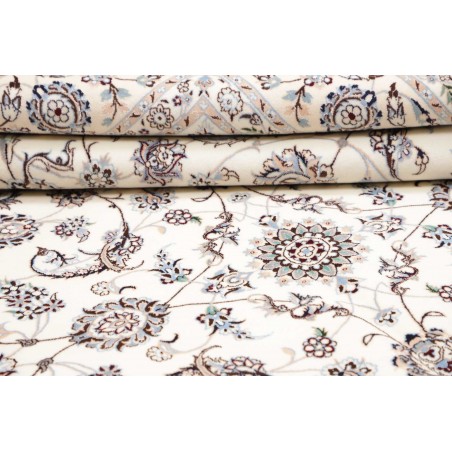 Tappeto Nain 6La Persia bianco grigio 205x302