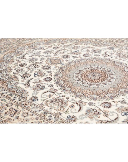 Tappeto Nain 6La Persia bianco grigio 208x317