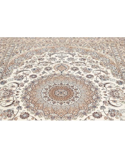 Tappeto Nain 6La Persia bianco grigio 208x317