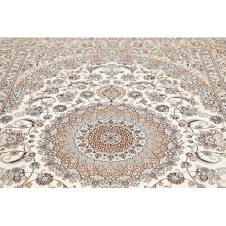 Tappeto Nain 6La Persia bianco grigio 208x317