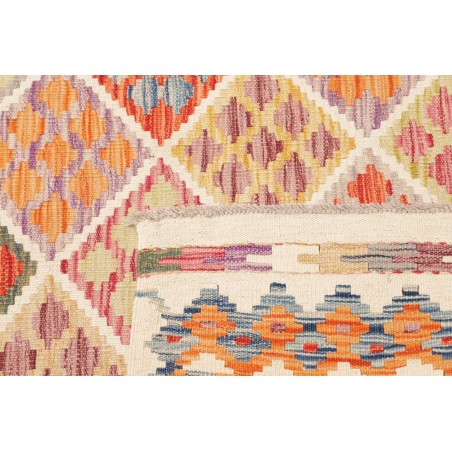 Tappeto Kilim Afghanistan beige arancione 102x194