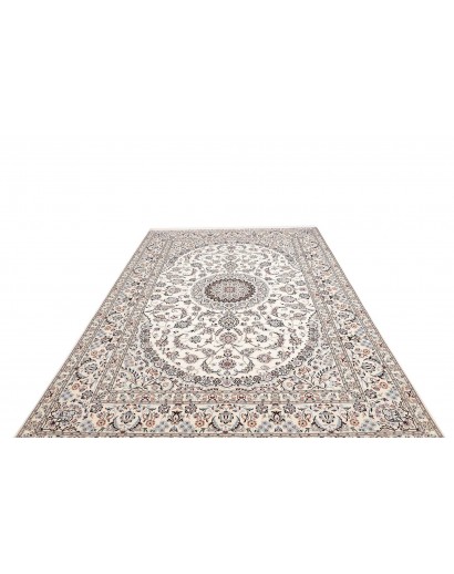Tappeto Nain 6La Persia bianco grigio 214x315