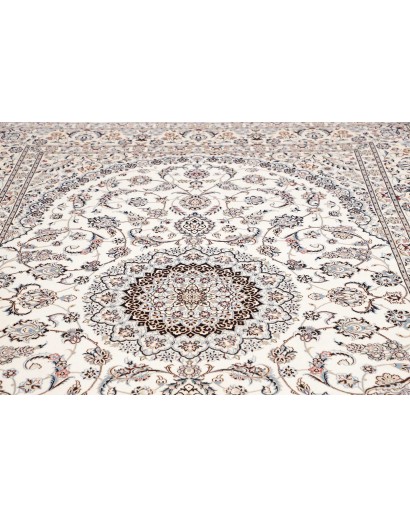 Tappeto Nain 6La Persia bianco grigio 214x315