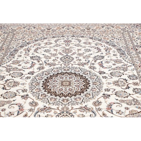 Tappeto Nain 6La Persia bianco grigio 214x315