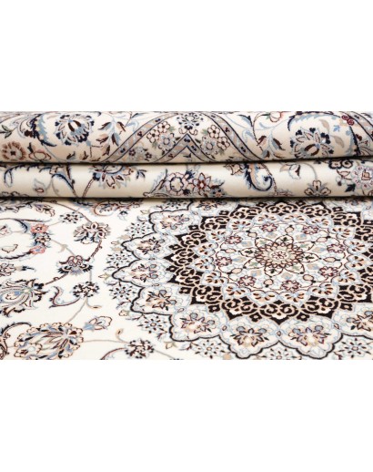 Tappeto Nain 6La Persia bianco grigio 214x315