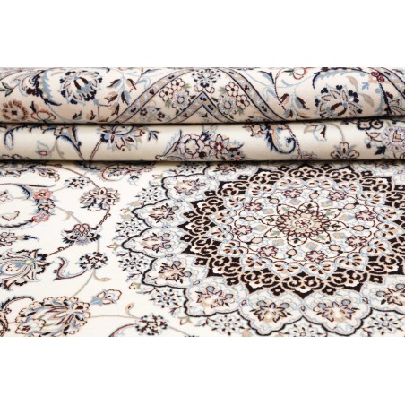 Tappeto Nain 6La Persia bianco grigio 214x315