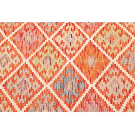 Tappeto Kilim Afghanistan marrone bianco 99x206