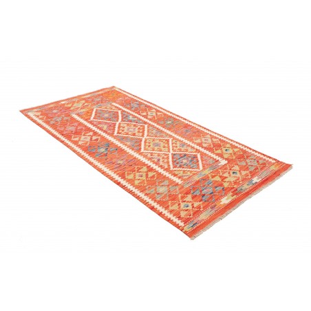 Tappeto Kilim Afghanistan arancione beige 105x199