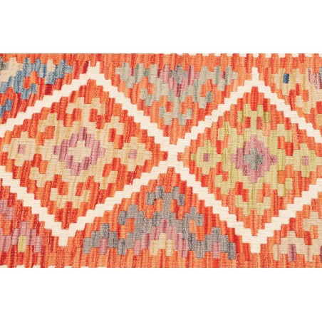 Tappeto Kilim Afghanistan arancione beige 105x199