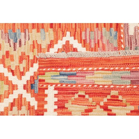 Tappeto Kilim Afghanistan arancione beige 105x199
