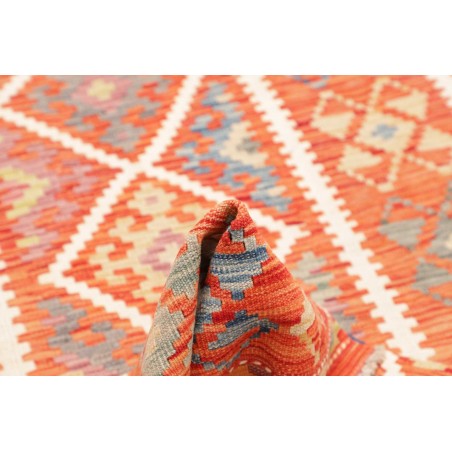 Tappeto Kilim Afghanistan arancione beige 105x199