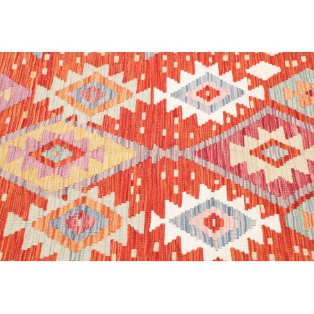 Tappeto Kilim Afghanistan marrone rosso 146x159