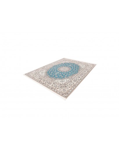 Tappeto Nain 6La Persia bianco blu 207x260