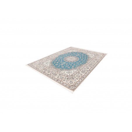 Tappeto Nain 6La Persia bianco blu 207x260