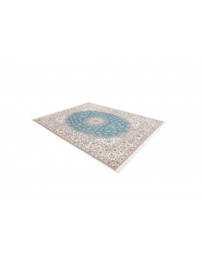 Tappeto Nain 6La Persia bianco blu 207x260