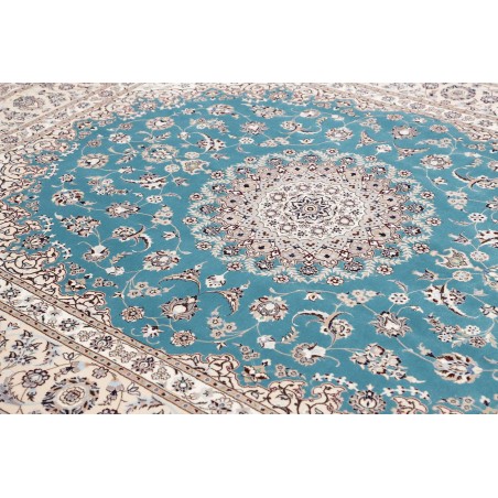 Tappeto Nain 6La Persia bianco blu 207x260