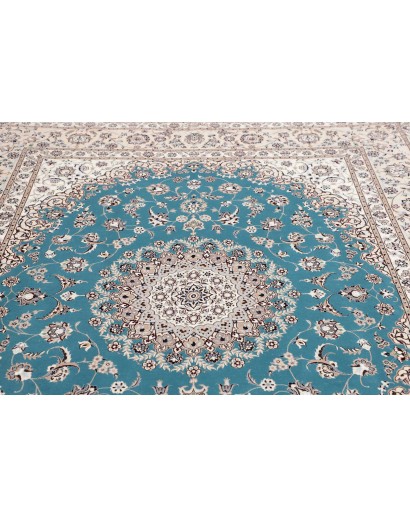 Tappeto Nain 6La Persia bianco blu 207x260