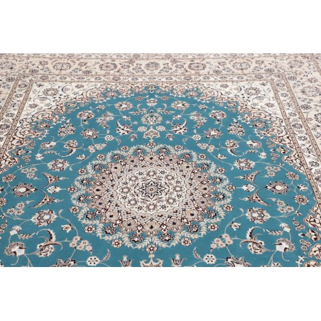 Tappeto Nain 6La Persia bianco blu 207x260
