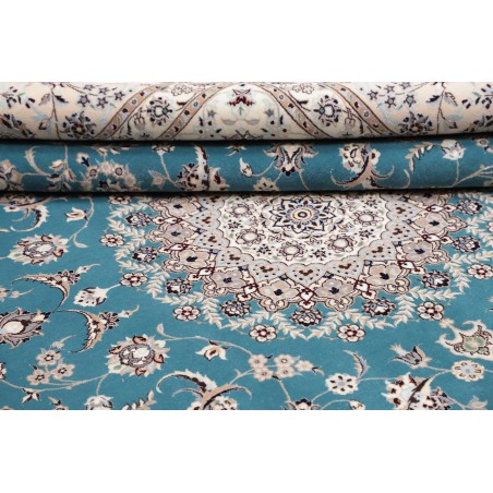 Tappeto Nain 6La Persia bianco blu 207x260