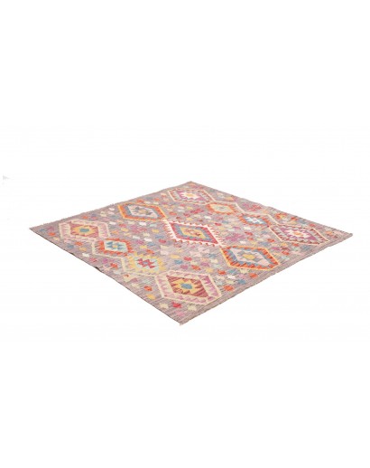 Tappeto Kilim Afghanistan marrone bianco 152x204