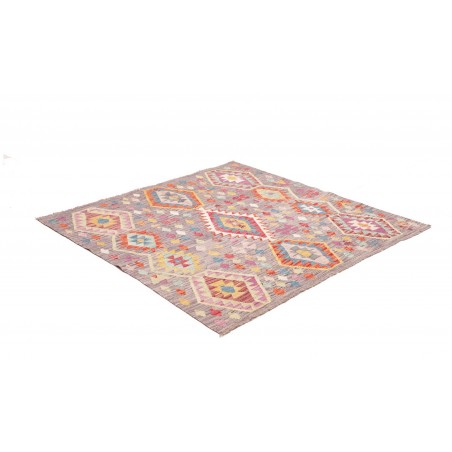 Tappeto Kilim Afghanistan marrone bianco 152x204