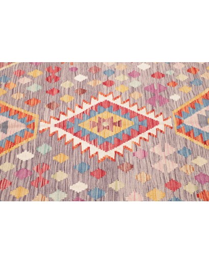 Tappeto Kilim Afghanistan marrone bianco 152x204