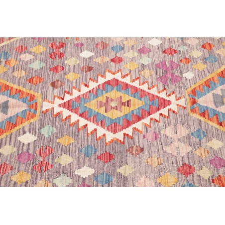 Tappeto Kilim Afghanistan marrone bianco 152x204