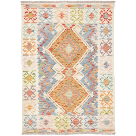 Tappeto Kilim Afghanistan bianco 147x206