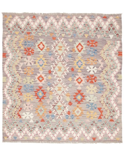 Tappeto Kilim Afghanistan beige marrone 147x159