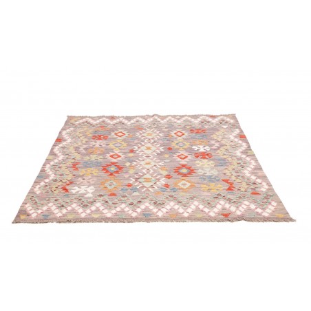 Tappeto Kilim Afghanistan beige marrone 147x159